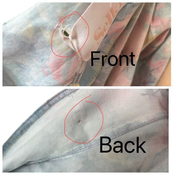 Selkie NWT Sunroom Dress Monet Print Cotton Women’s Size 8 Puff Sleeve - Picture 15 of 15